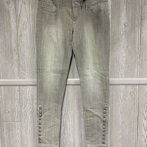 33” Waist, Gray Acid Wash London Jeans Size 4 NWT